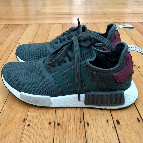 adidas Shoes - Adidas NMD - Utility Gray “Olive Maroon” - Women 9